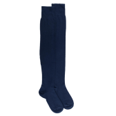 Overknee strümpfe aus Baumwolle - Blau