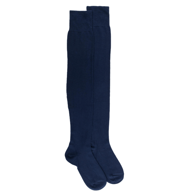 Overknee strümpfe aus Baumwolle - Blau