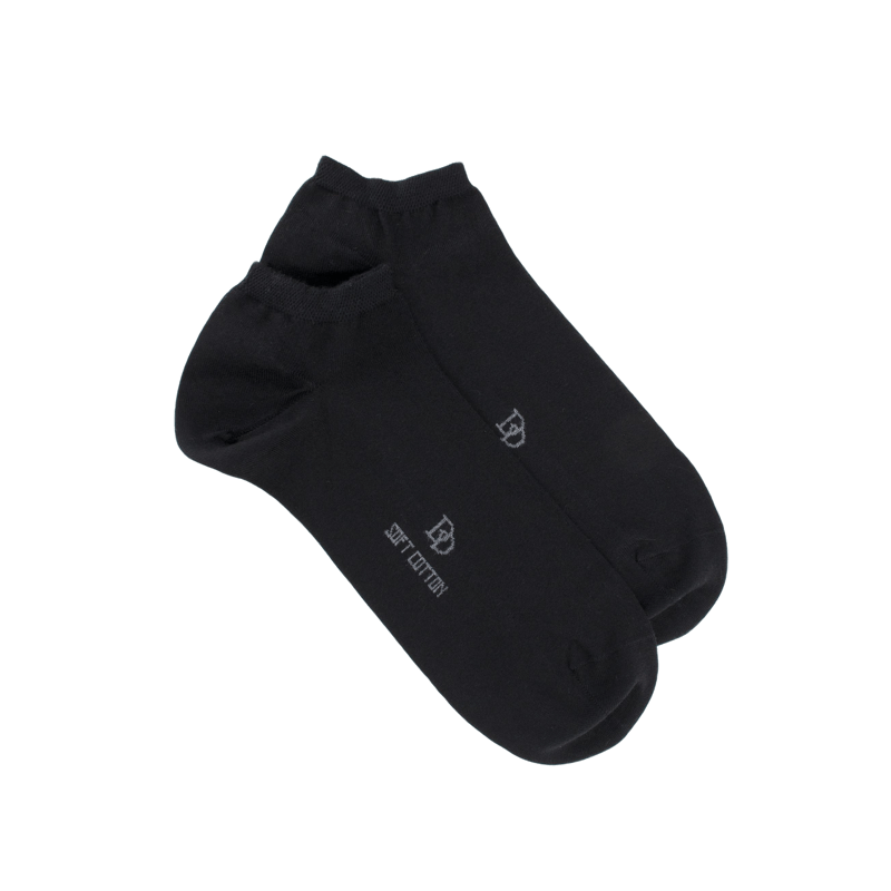 Sneakersocken Dore Dore aus Ägyptischer Baumwolle - Schwarz
