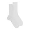 Damen Socken gerippte Baumwolle lisle - Weiß | Doré Doré