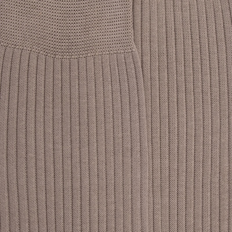 Herren gerippt 100% Baumwolle lisle Socken - Grau | Doré Doré