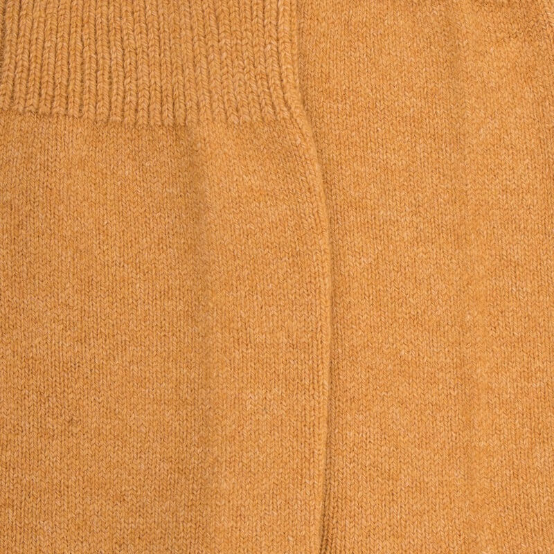 Damensocken aus Wolle und Kaschmir - Safran | Doré Doré