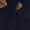 Herrensocken aus Fleece - Navy blau & beige-gelb | Doré Doré