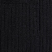 Schwarze Dore Dore gerippte Wollsocken