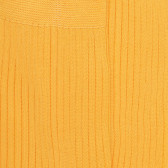 Gerippte Socken für Herren aus 100% durchgefärbtem schottischem Garn - Papaya Gelb | Doré Doré