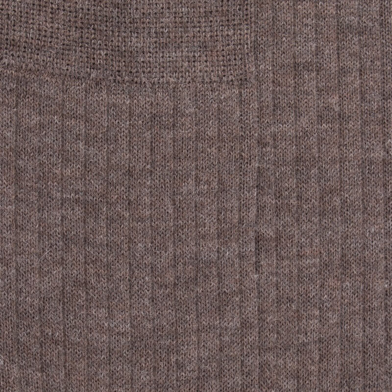 Gerippte Herrensocken aus Wolle - Hellbraun | Doré Doré