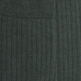 Gerippte Herrensocken aus Wolle - Thuja-Grüne | Doré Doré