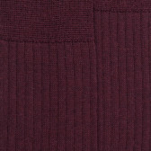 Gerippte Dore Dore Wollsocken - Weinrot