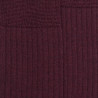 Gerippte Dore Dore Wollsocken - Weinrot