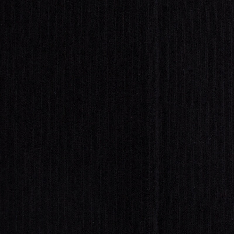 Herrensocken aus gerippter Baumwolle mit Frotteesohle - Schwarz