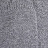 Lange Socken aus Wolle und Kaschmir für Damen einfarbig - Hellgrau | Doré Doré