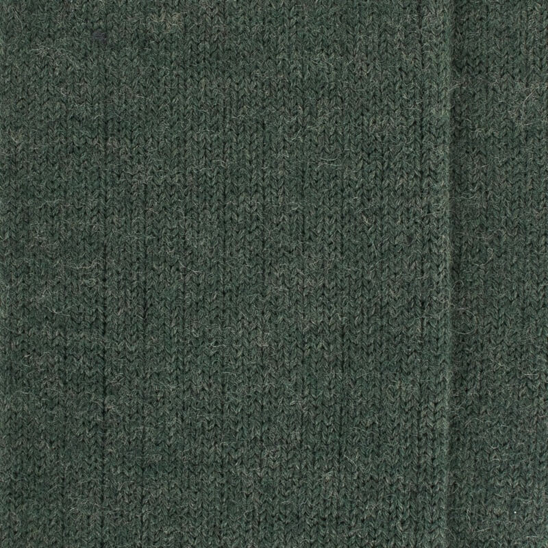 Gerippte Herrensocken aus Wolle - Thuja-Grüne | Doré Doré