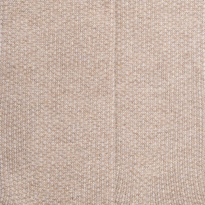 Socke aus Angorawolle und glänzendem Lurex - Capuccino