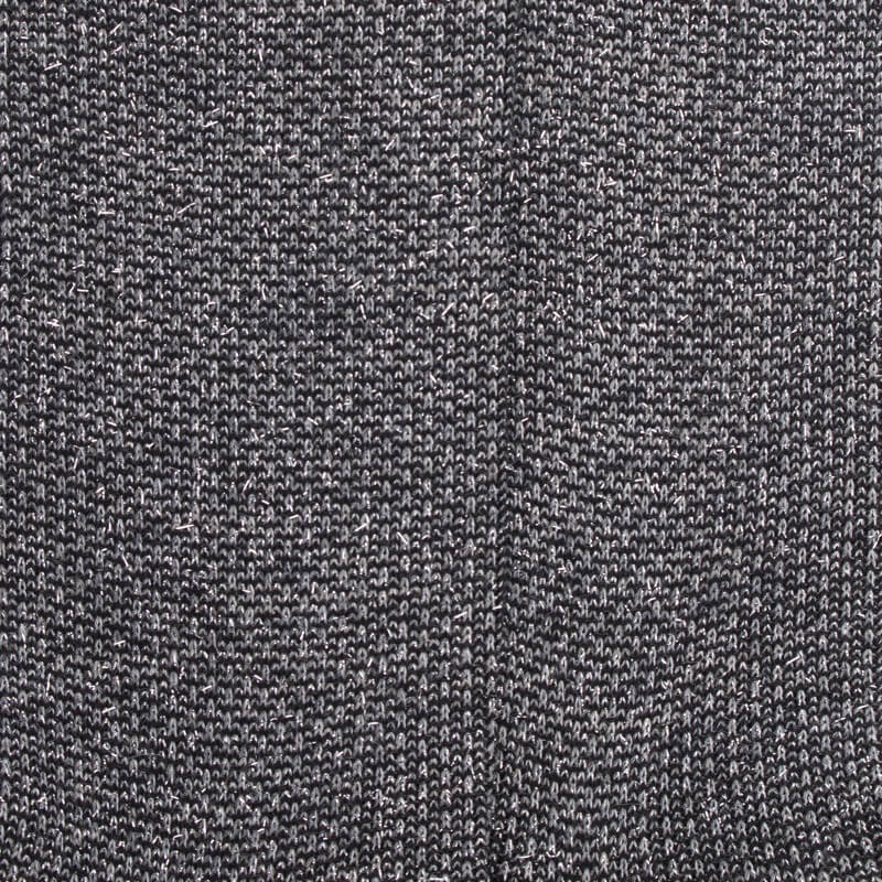 Socke aus Angorawolle und glänzendem Lurex - Schwarz