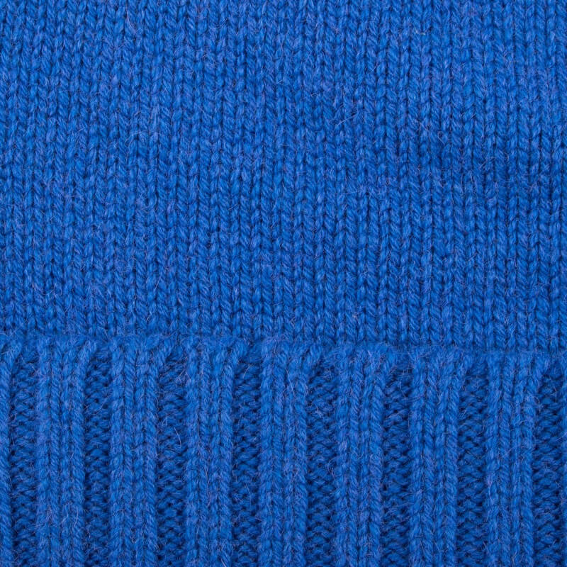Mütze aus Merinowolle und Kaschmir – Blau