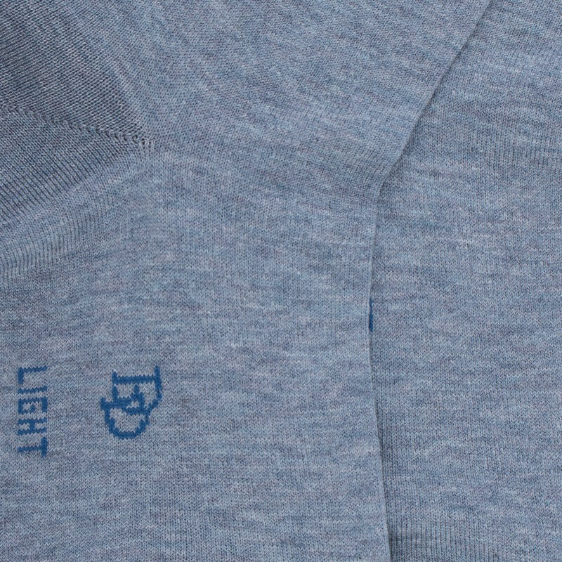 Damen Feinsocken aus Baumwolle - Eisblau | Doré Doré