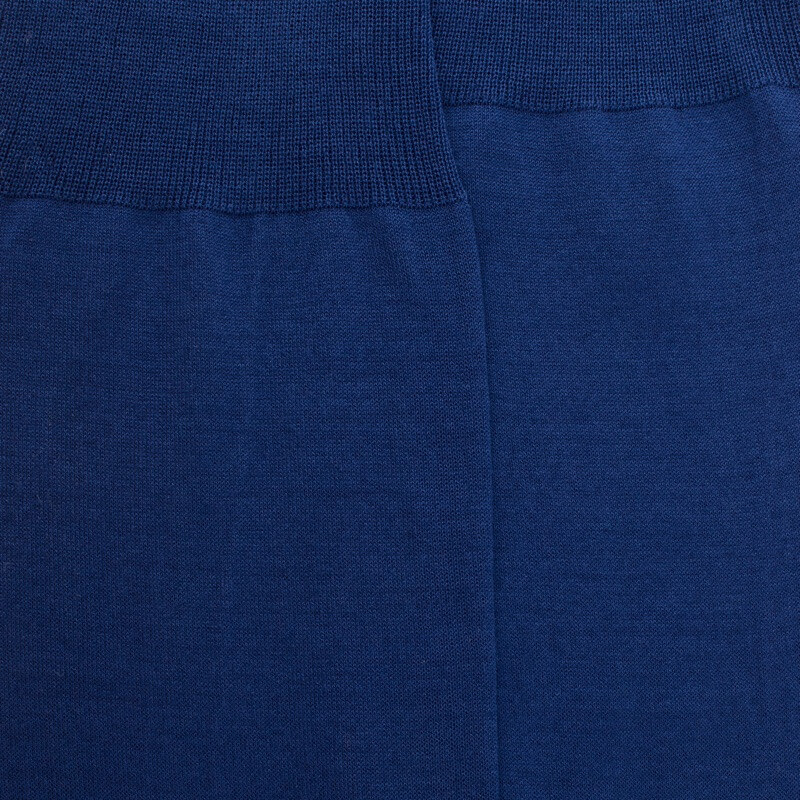 Herren Kniestrümpfe aus 100 % Baumwolle lisle - Blau | Doré Doré