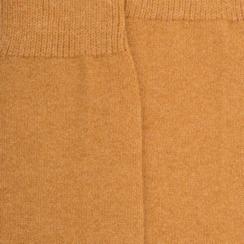Herrensocken aus Wolle und Kaschmir - Safran | Doré Doré