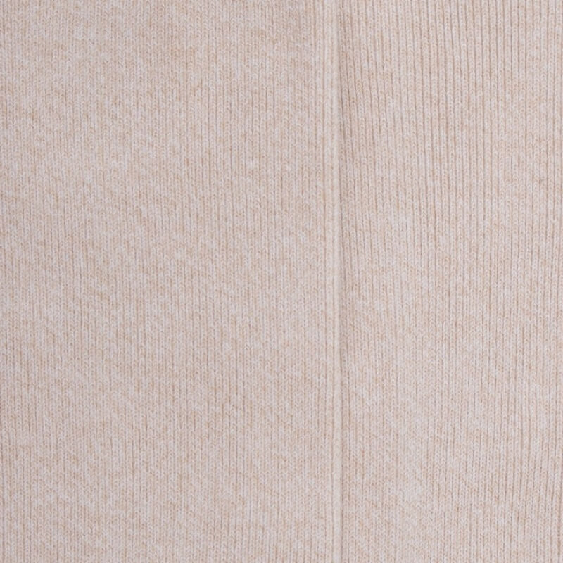 Damensocken aus ägyptischer Baumwolle, elastisch, gerippt - Beige | Doré Doré