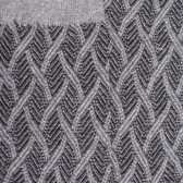 Damensocken aus Baumwolle und Wolle mit verschlungenem Muster Glanzeffekt - Hellgrau | Doré Doré