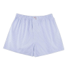Herren-Boxershorts aus reiner Baumwolle - Weiß/Navy Blau