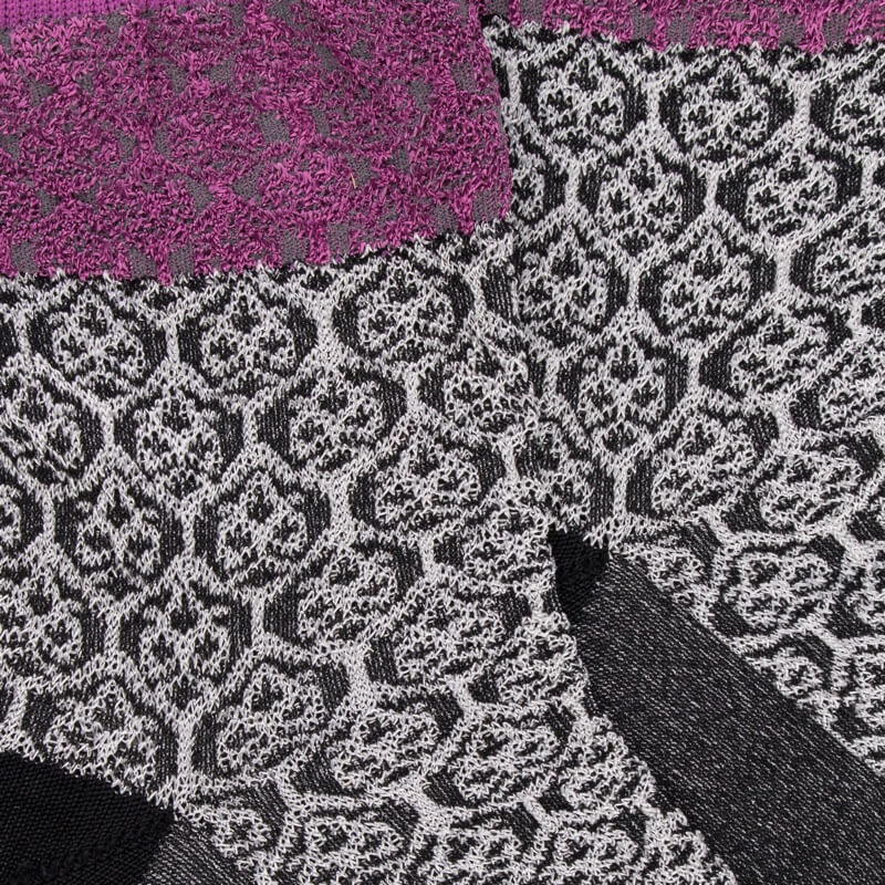 Kurze Damensocken aus Viskose mit arabischem Muster - Hellblau | Doré Doré