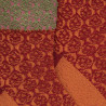 Kurze Damensocken aus Viskose mit arabischem Muster - Ziegelfarbe | Doré Doré