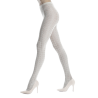 Damen Strumpfhosen aus einfarbiger Baumwolle mit Glitzereffekt - Beige