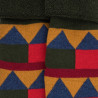Geometrisch gemusterte Kindersocken aus Baumwolle - Rot | Doré Doré