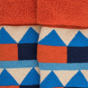 Geometrisch gemusterte Kindersocken aus Baumwolle - Blau | Doré Doré