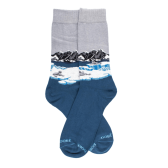 Herren Baumwollsocken mit Robbenmuster auf Kai - Croisette | Doré Doré