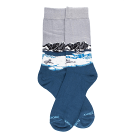 Herren Baumwollsocken mit Robbenmuster auf Kai - Croisette | Doré Doré