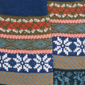 Herrensocken aus Wolle mit Weihnachtsmotiv - Lichen-grün | Doré Doré