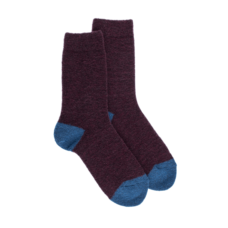 Frauensocken aus Fleece - Bordeaux | Doré Doré