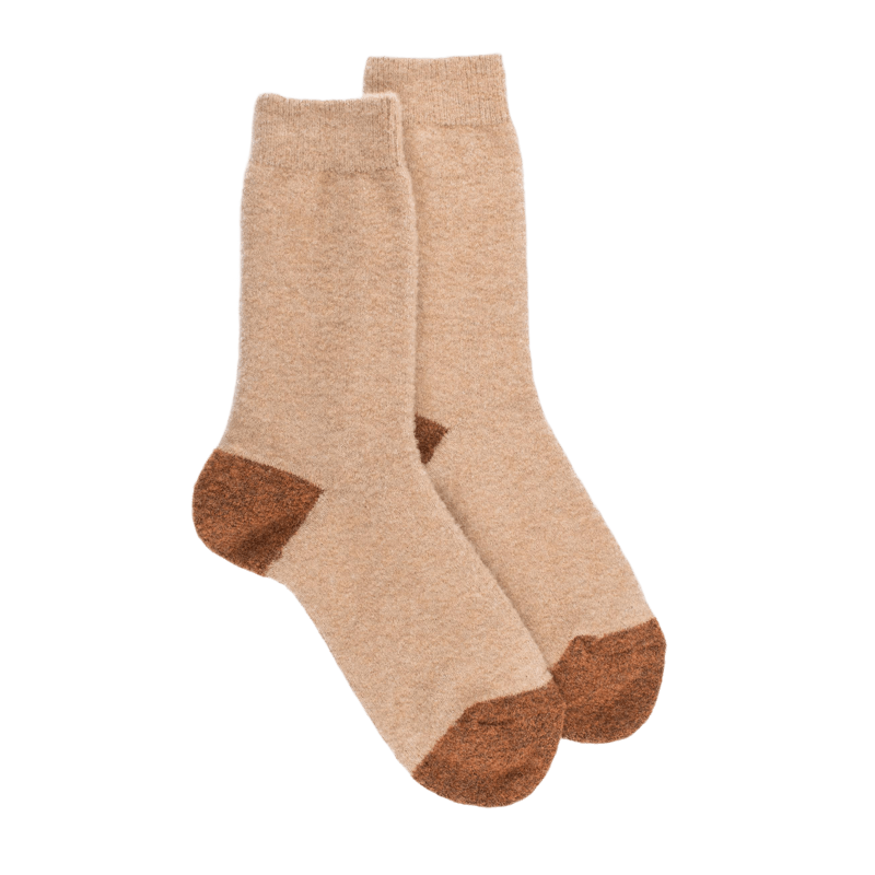 Frauensocken aus Fleece - Beige | Doré Doré