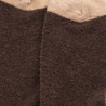 Lange Herren Socken aus Polarwolle - Kaffeefarbe | Doré Doré