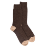 Herrensocken aus Fleece - Kaffeefarbe