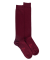 Herren Kniestrümpfe aus ägyptischer Baumwolle - Aubergine