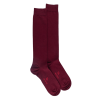 Herren Kniestrümpfe aus ägyptischer Baumwolle - Aubergine