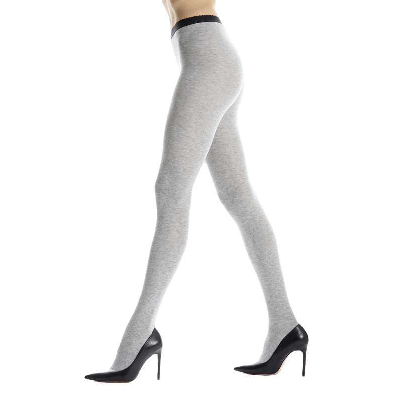 Damen Strumpfhosen aus reiner Baumwolle - Grau | Doré Doré