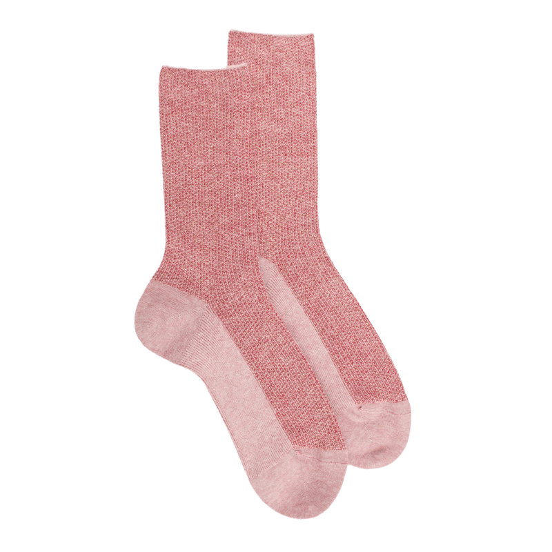 Damensocken aus Wolle und Angora ohne elastischen Bund Glanzeffekt - Provence | Doré Doré