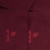 Leichte lange Socken aus ägyptischer Baumwolle für Damen - Aubergine | Doré Doré