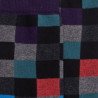 Herren Socken aus Baumwolle mit Karomuster - Schwarz | Doré Doré