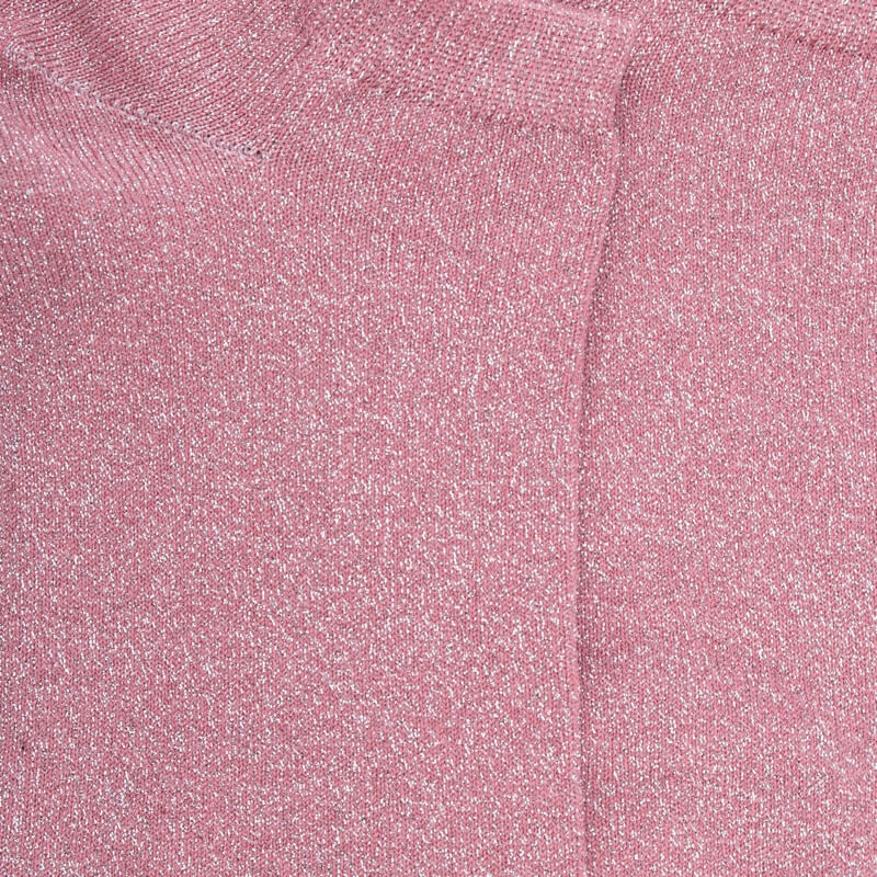 Damen Sneaker-Socken aus Glitzer-Baumwolle - Rosa | Doré Doré