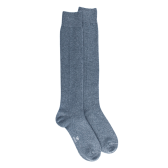 Lange Socken aus Wolle und Kaschmir für Herren - Eisblau | Doré Doré