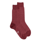 Herrensocken Kaviar aus Merinowolle - Rot | Doré Doré