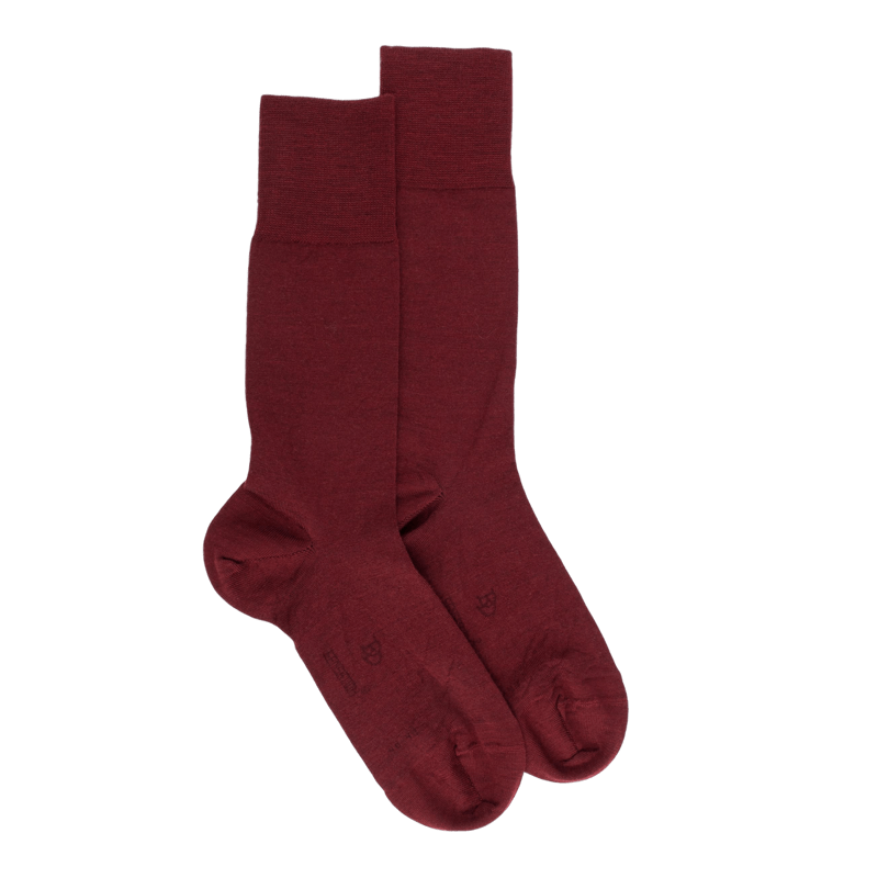 Herrensocken aus Wolle und Baumwolle - Rot | Doré Doré