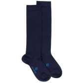 Leichte Lange Kindersocken aus ägyptischer Baumwolle - Blau | Doré Doré