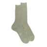 Gerippte Socken für Herren aus 100% durchgefärbtem schottischem Garn - Grün