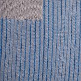 Zweifarbige gerippte Baumwolle lisle-Socken für Herren - Grau | Doré Doré